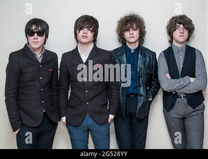 Le groupe de rock Strypes de Cavan, en Irlande. Banque D'Images