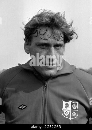 Photo du dossier datée du 22-06-1971 de Willie John McBride (Ballymena et Irlande), deuxième rangée en avant dans l'équipe de rugby des Lions britanniques en Nouvelle-Zélande. Date de publication : vendredi 25 juin 2021. Banque D'Images