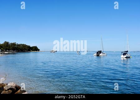 Scène de plage, scène AQUATIQUE BRIBIEISLAND Banque D'Images