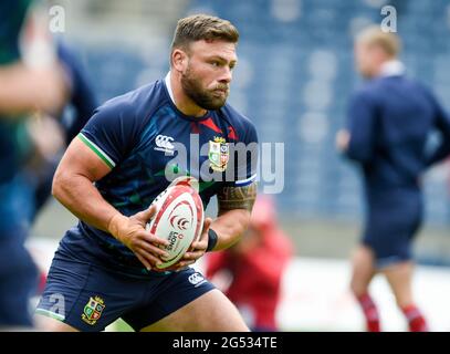 Édimbourg, Royaume-Uni. 25 juin 2021. Murrayfield, Édimbourg, Royaume-Uni. 25 juillet 2021 : lors de la course de l'équipe de rugby des Lions britanniques et irlandais à BT Murrayfield, Édimbourg, Royaume-Uni. Crédit : Ian Rutherford/Alay Live News Banque D'Images