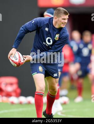 Édimbourg, Royaume-Uni. 25 juin 2021. Murrayfield, Édimbourg, Royaume-Uni. 25 juillet 2021 : Lions britanniques et irlandais Owen Farrell pendant l'équipe de rugby des Lions britanniques et irlandais, à BT Murrayfield, Édimbourg, Royaume-Uni. Crédit : Ian Rutherford/Alay Live News Banque D'Images