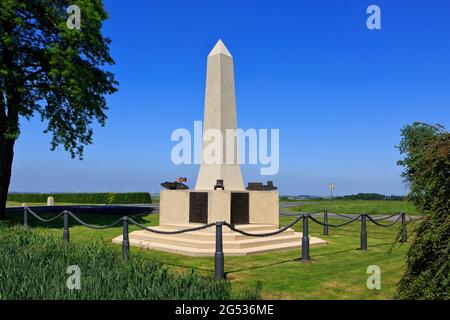 Le Mémorial du corps des chars de la première Guerre mondiale commémorant la toute première bataille de chars le 15 septembre 1916 à Pozières (somme), en France Banque D'Images