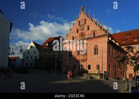 historisches Rathaus à Sulzbach Rosenberg, Amberg, Oberpfalz, Bayern! Banque D'Images