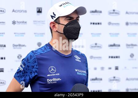 Spielberg, Autriche. 25 juin 2021. Nicholas Latifi (CDN) Williams Racing. Grand Prix Steiermark, vendredi 25 juin 2021. Spielberg, Autriche. Crédit : James Moy/Alay Live News Banque D'Images