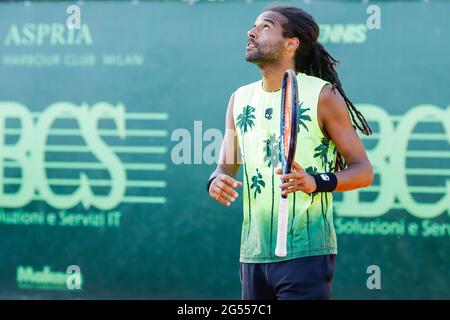 Milan, Italie. 25 juin 2021. Dustin Brown lors de l'ATP Challenger Milano 2021, tennis Internationals à Milan, Italie, juin 25 2021 crédit : Independent photo Agency/Alay Live News Banque D'Images