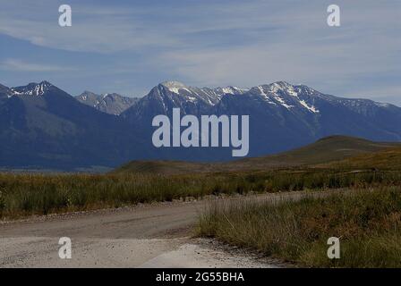 Vallée de la tête plate près de missoula /Montana 19 juin 2016 .Vallée du nord vallée de jako, vallée de la mission et vallée de la tête plate et réation de la tribie indienne de Flathea Banque D'Images