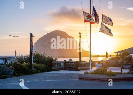 Morro Bay Sunset Banque D'Images