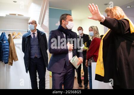 Adrien TAQUET, secrétaire d'État à l'enfance et à la famille, se rendra dans les Côtes d'Armor pour rencontrer des professionnels travaillant avec des enfants et des familles dans toute la région. France. Banque D'Images