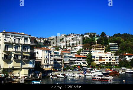 Istanbul, Turquie - 25 octobre 2014 : vue sur le Bebek, Istanbul. Turquie. Banque D'Images