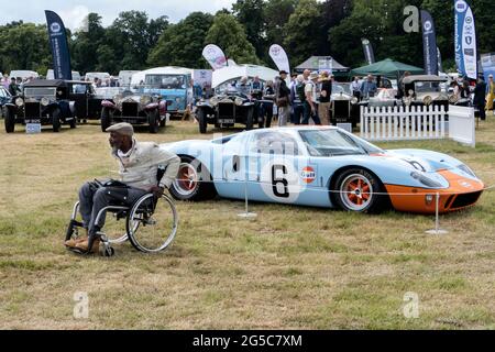 Ford GT 40 au salon de voiture classique de Londres 2021 Syon Park London UK 25/6/2021 Banque D'Images