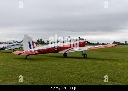 1953 de Havilland DHC-1 Chipmunk T.10 (G-BXGP) exposé à Shuttleworth Scurry de Chipmunk 75e anniversaire de spectacle aérien le 19 juin 2021 Banque D'Images