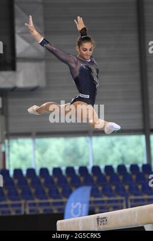 Flanders Sports Arena, Gand, Belgique, 26 juin 2021, Manille Esposito (Italie) Beam in Artistic Gym - GHENT Flanders International Team Challenge 2021, Gym - photo Filippo Tomasi / LM Banque D'Images