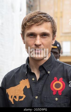 Paris, France. 26 juin 2021. William Moseley participe au salon Hermès pour hommes Printemps été 2022 dans le cadre de la semaine de la mode de Paris à Paris, France, le 26 juin 2021. Photo d'Aurore Marechal/ABACAPRESS.COM crédit: Abaca Press/Alay Live News Banque D'Images