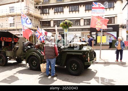 26 juin Banbury, Oxfordshire, Royaume-Uni. Hommages de la Journée des forces armées Banque D'Images