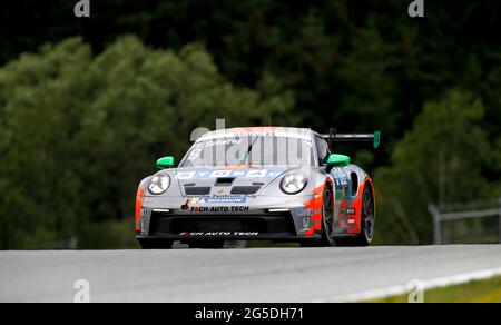 Spielberg, Autriche. 25 juin 2021., Porsche Mobil 1 Supercup au Red Bull Ring le 25 juin 2021 à Spielberg, Autriche. (Photo de HOCH ZWEI) crédit: dpa/Alay Live News Banque D'Images