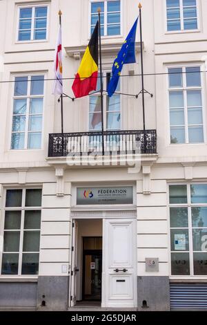 Bruxelles, Belgique, le 21 juin 2021.le Parlement de la Communauté française de Belgique est l'assemblée législative de la Communauté française de Belgique Banque D'Images
