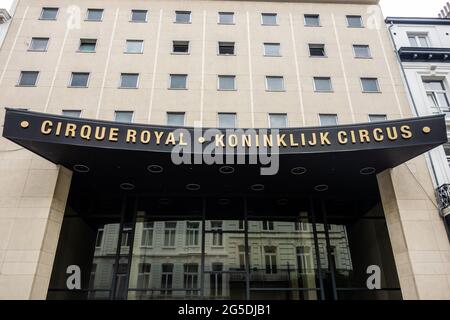 Bruxelles, Belgique, le 21 juin 2021. Le Cirque Royal est une salle de spectacle à Bruxelles inaugurée en 1878. Banque D'Images