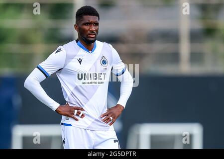 WESTKAPELLE, BELGIQUE - JUIN 26 : Clinton Mata du Club Brugge lors du match amical entre le Club Brugge et Beerschot au camp de base du Club Brugge le 26 juin 2021 à Westkapelle, Belgique (photo de Herman Dingler/Orange Pictures) Banque D'Images