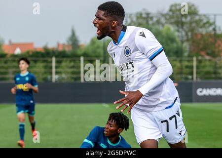 WESTKAPELLE, BELGIQUE - JUIN 26 : Clinton Mata du Club Brugge lors du match amical entre le Club Brugge et Beerschot au camp de base du Club Brugge le 26 juin 2021 à Westkapelle, Belgique (photo de Herman Dingler/Orange Pictures) Banque D'Images