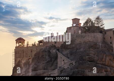 Visite de la Grèce. Monastère de Varlaam, Meteora, Grèce Banque D'Images