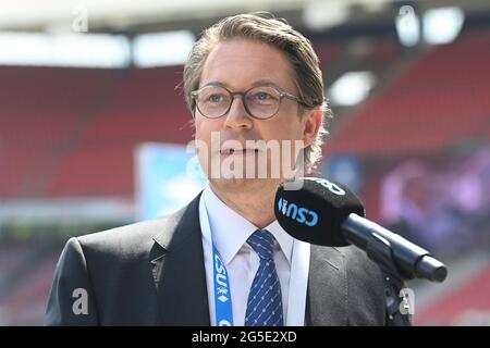 Nuremberg, Allemagne. 26 juin 2021. Andreas SCHEUER, image unique, motif unique découpé, portrait, portrait, portrait. Liste du Bundestag du CSU dans le stade Max Morlock à Nuernberg le 26 juin 2021. Credit: dpa/Alay Live News Banque D'Images