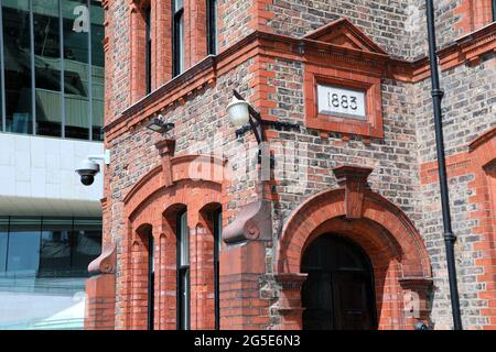 Bureau pilote de Liverpool construit en 1883 Banque D'Images