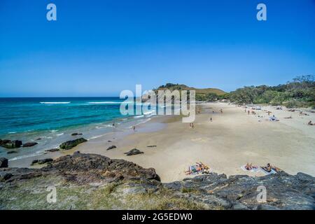 plage de Norries Cove, Cabarita Beach sur la côte nord de la Nouvelle-Galles du Sud, Australie Banque D'Images