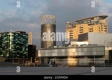 Lowry Theatre sur Salford Quays, Manchester, Royaume-Uni Banque D'Images