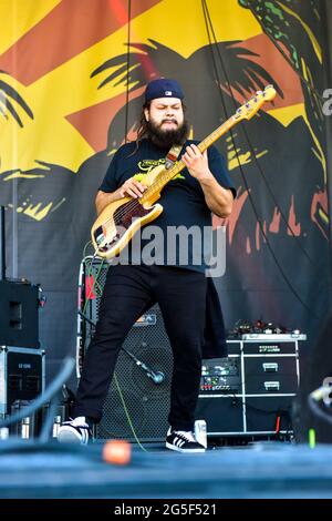 26 juin 2021 - Orange County, Californie - le groupe est à l'origine sur scène au Summer Roots Festival. Crédit photo : Ken Howard Images, Alay Banque D'Images