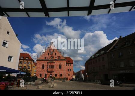 historisches Rathaus à Sulzbach Rosenberg, Amberg, Oberpfalz, Bayern! Banque D'Images