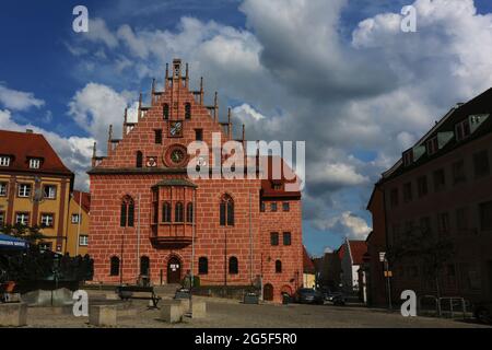 historisches Rathaus à Sulzbach Rosenberg, Amberg, Oberpfalz, Bayern! Banque D'Images