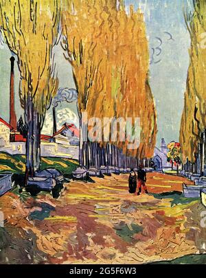 Vincent Van Gogh - les Alyscamps 1888 Banque D'Images