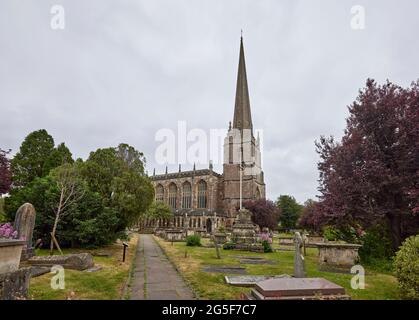 Renaissance gothique Église anglicane de St Mary la Vierge à Tetbury, une ville historique de laine dans le district de Cotswold à Gloucestershire, au sud-ouest de l'Angleterre Banque D'Images