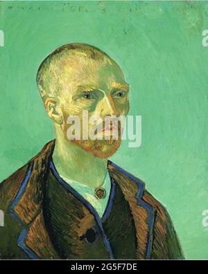 Vincent Van Gogh - Self Portrait dédié Paul Gauguin 1888 Banque D'Images