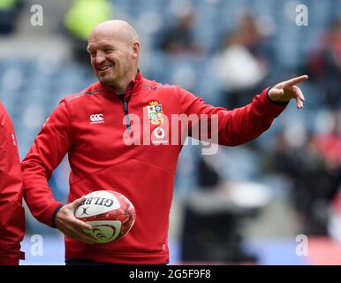 Édimbourg, Royaume-Uni. 26 juin 2021. 26 juillet 2021 : l'entraîneur adjoint des Lions britanniques et irlandais Gregor Townsend pendant l'échauffement avant les Lions britanniques et irlandais contre le Japon, BT Murrayfield, Édimbourg, Royaume-Uni. Crédit : Ian Rutherford/Alay Live News Banque D'Images