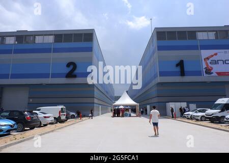 Eskisehir TUYAP Fair Ground bâtiments de l'extérieur Banque D'Images