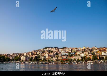 Karadeniz Eregli,Zonguldak/Turquie - 8/25/2013:vue du district de Zonguldak Eregli Banque D'Images