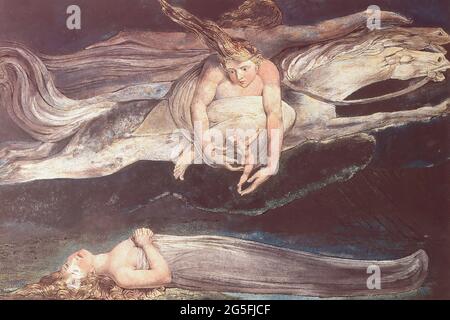 William Blake - Illustration Dante S Divine Comedy 1795 Banque D'Images