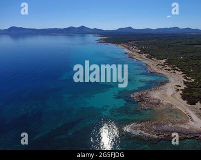 Alcudia Bay, Majorque, Iles Baléares Banque D'Images