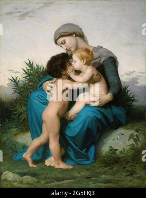 William-Adolphe Bouguereau (1825-1905) - Amour fraternel 1851 Banque D'Images