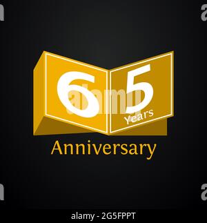 Joyeux Anniversaire 65 Ans 65 Ans Design Avec Etiquette De Texte Nombre Et Une Decoration Coloree Ideal Pour Les Fetes D Invitation Ou Carte De Vœux Eps10 Vecto Image Vectorielle Stock Alamy