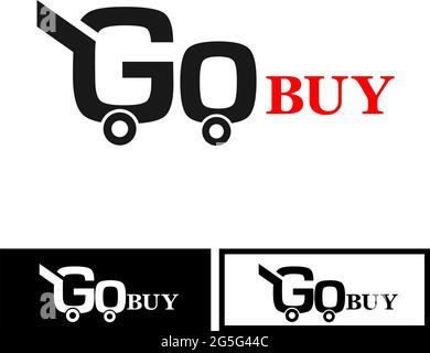 Icônes Go Buy stock. Icône de jeu plat. Étiquette. Vecteur Illustration de Vecteur