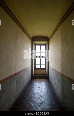 BRACCIANO, ITALIE - AVRIL 17 2018 : intérieur du château d'Orsini-Odescalchi. Banque D'Images