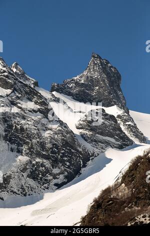 Montagnes Dombay, Carachay-Cherkessiya, Russie Banque D'Images