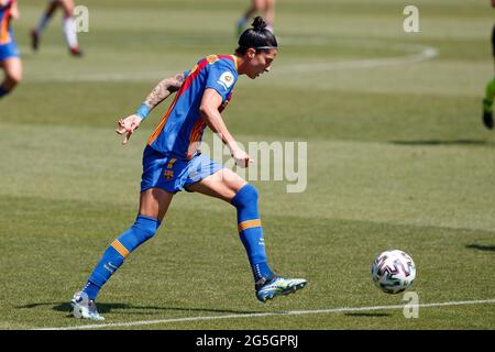 Barcelone, Espagne. 27 juin 2021. Jennifer Hermoso pendant le match Primera Iberdrola entre le FC Barcelone et SD Eibar au stade Johan Cruyff de Barcelone, en Espagne. Credit: David Ramirez/DAX/ZUMA Wire/Alamy Live News Banque D'Images