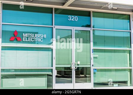 26 sept 2020 Mountain View / CA / USA - Mitsubishi Electric HQ dans la Silicon Valley ; Mitsubishi Electric Corporation est une multinationale japonaise de l'électronique Banque D'Images