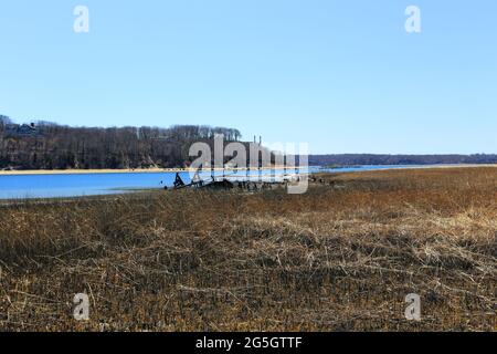 Pirates Cove Belle Terre long Island New York Banque D'Images