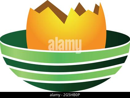 Oeufs dans le nid. Icône oeufs, illustration vectorielle Illustration de Vecteur