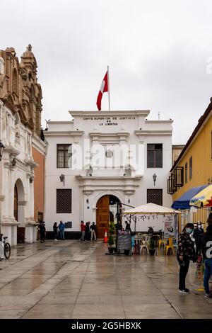 Trujillo est considéré comme une capitale culturelle et un lieu de naissance de la liberté pour le Pérou Banque D'Images