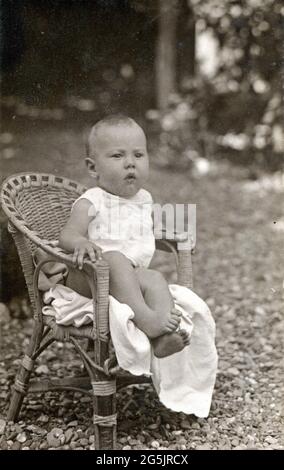 Portrait d'enfant italien 1926 Banque D'Images